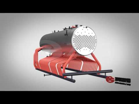 DZL Chain Grate Boiler Structure Demo Animation