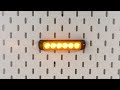 Výstražné LED světlo 18 W oranžovo-bílé – IP69K, ECE R10, 13 programů blikání, 12 – 24 V, povrchová montáž - Video Youtube