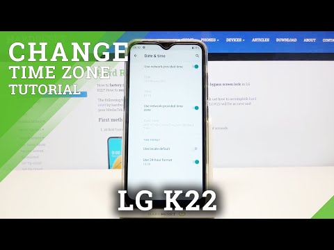 How to Change Date & Time in LG K22 – Time Settings