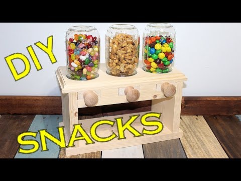 DIY Triple Candy Dispenser - Simple Woodworking Video