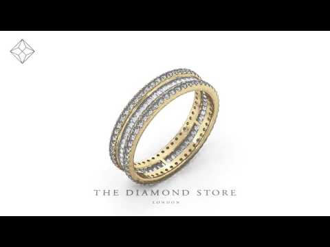 HG49 - Eternity Ring KATIE 18K Gold DIAMOND 1.00CT