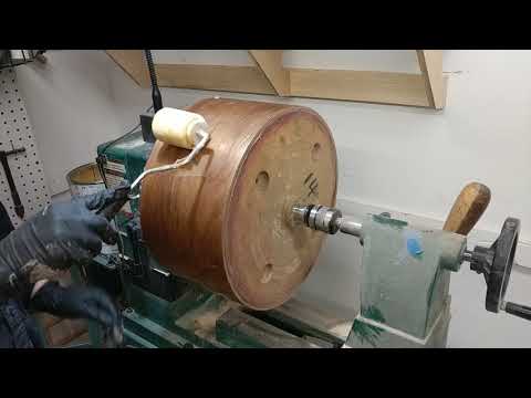 Applying a diagonal stripe drum wrap