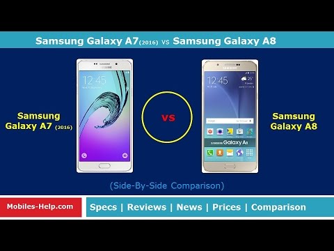 Samsung Galaxy A7 (2016) vs Samsung Galaxy A8 Side-By-Side Comparison
