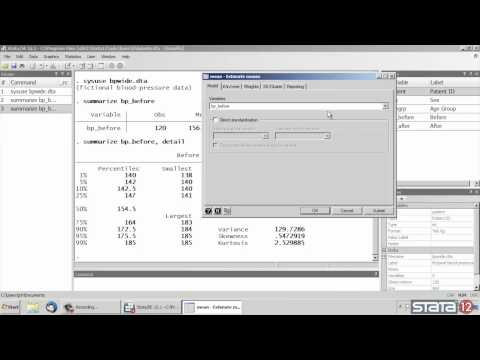 Descriptive statistics in Stata®