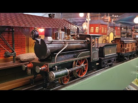 Carette live steam spirit fired locomotive with 6 car passenger train 1 gauge