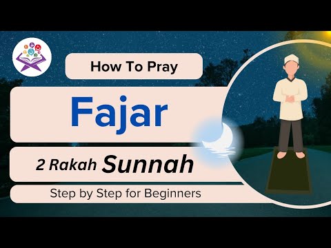 Learn how to pray 2 Rakah Sunnah of Fajr for Kids | Step by step | Zillnoorain