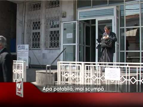 Apa potabilă, mai scumpă
