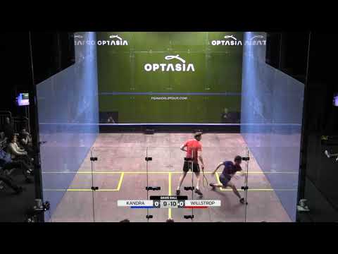 James Willstrop vs Raphael Kandra Rally - Optasia Championships 2022