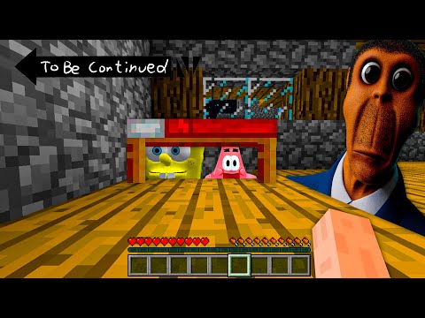 Minions HIDE from Obunga at 3:00 AM - SPONGEBOB in minecraft vs Paw Patrol - Gameplay Animation