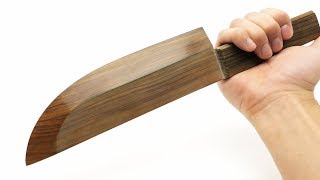 sharpest wood kitchen knife in the world (2018)