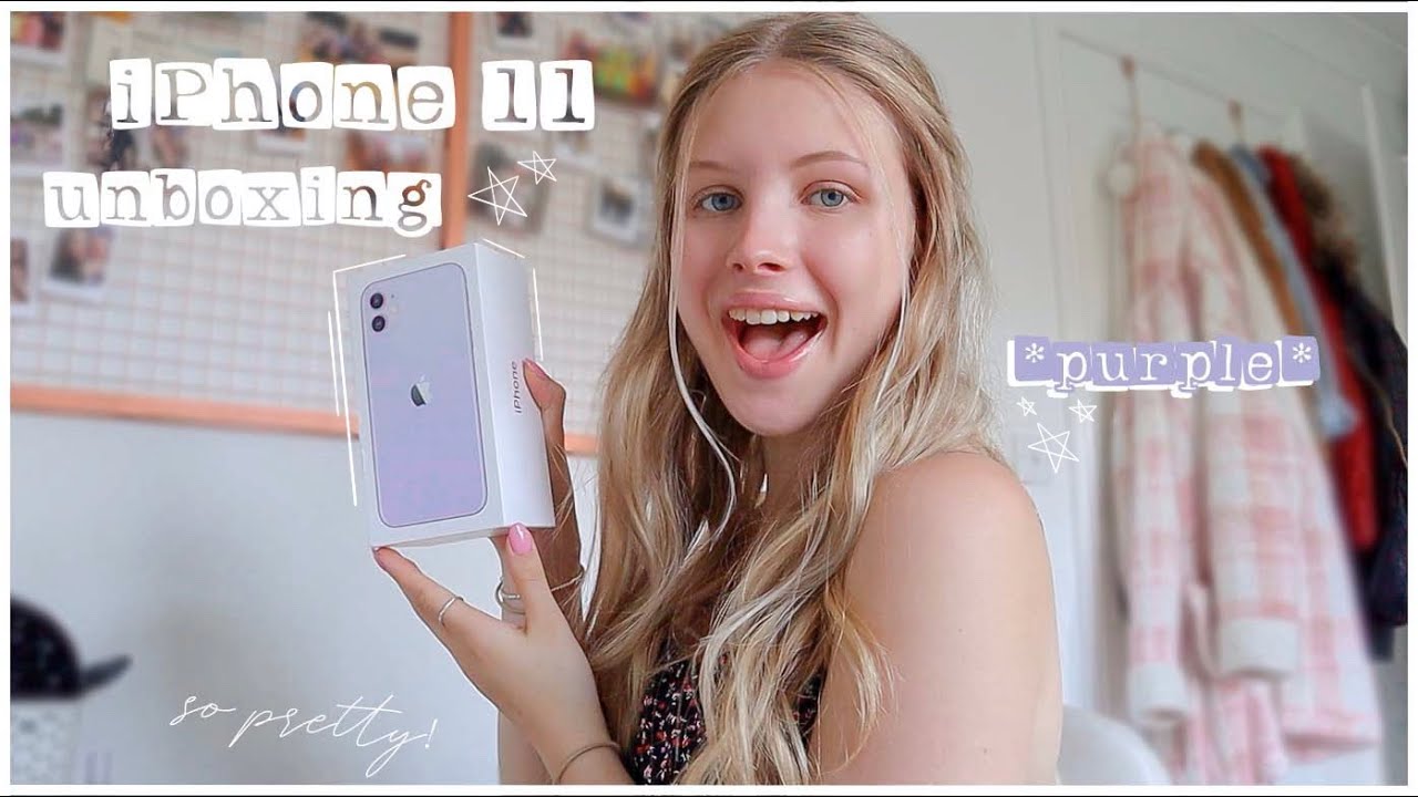 PURPLE IPHONE 11 UNBOXING AND SET UP: MY FIRST IMPRESSIONS! 💜 | Evie Rose