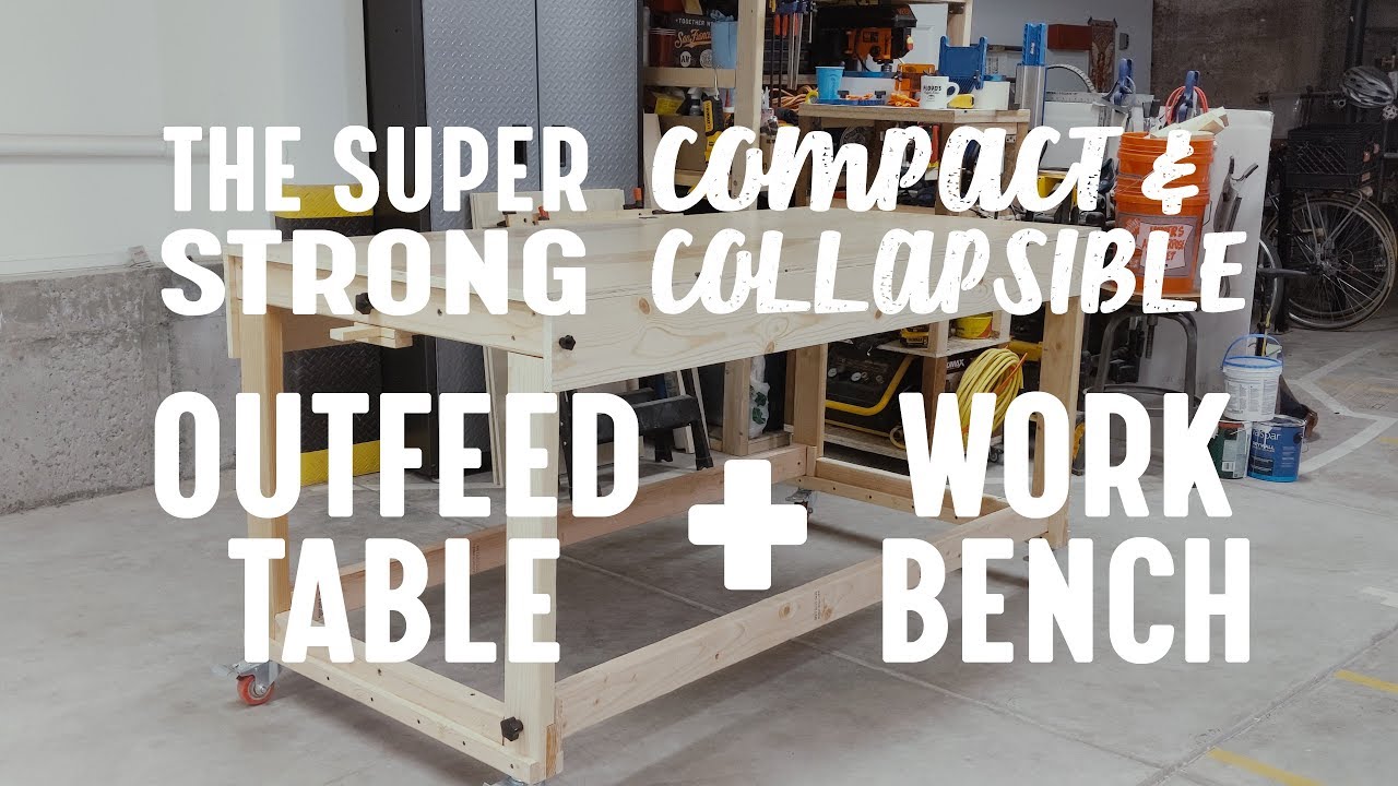 DIY Collapsible Workbench / Outfeed Table for $100