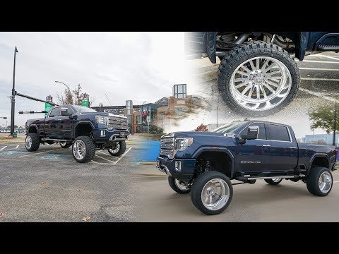 Dallas Texas Lifted 2020 GMC Denali on 26 inch American Forces and 12 inch FTS lift kit!