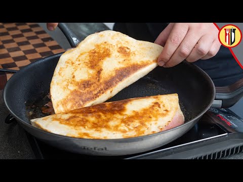 The best ham and cheese tortilla wraps