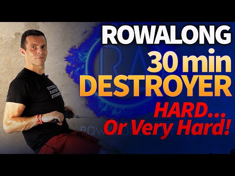 30 Minute HIIT Rowing Workout - The 30 Destroyer | Push Your Limits | RowAlong