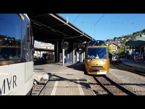 GoldenPass Express Ausfahrt aus Montreux.