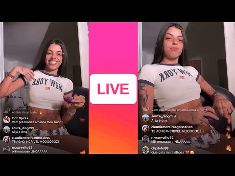 Andressinha - Fumando na Live (Look de Dormir) Exclusivo