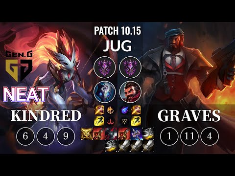 GEN Neat Kindred vs Graves Jungle - KR Patch 10.15