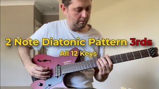 Jazz Practice Routine | 2-Note Diatonic Pattern (3rds) in All 12 Keys