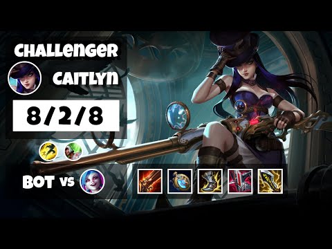 Caitlyn vs Jinx NA Challenger BOT (8/2/8) - v11.12