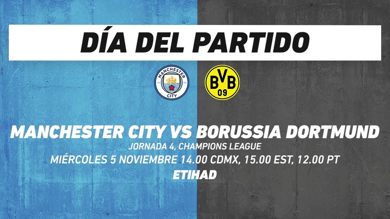 Manchester City vs Borussia Dortmund, frente a frente: Champions League