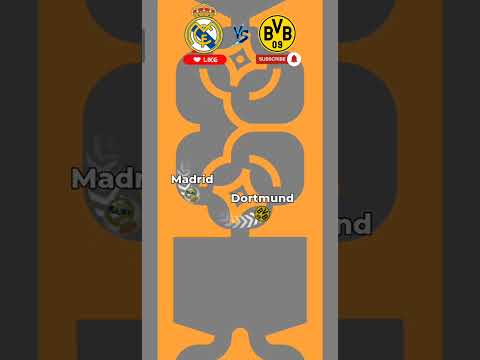 Madrid vs Dortmund 🔥😎 Final match #dortmund #madrid #bellingham #vinijr #uefa #shorts