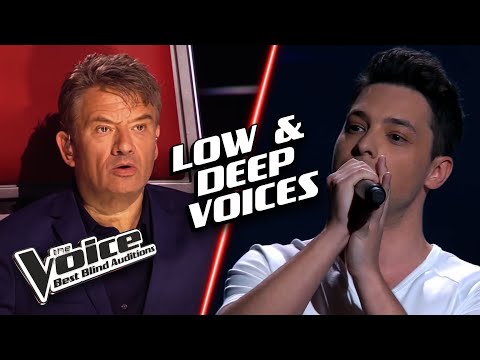 The LOWEST & DEEPEST voices of them all | The Voice Best Blind Auditions