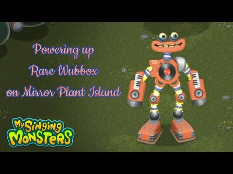 My Singing Monsters - Powering up Rare Wubbox on Mirror Plant Island (read description)