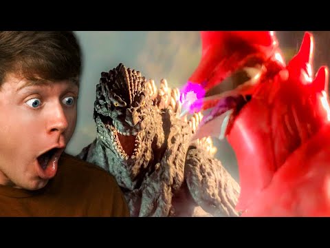Reacting to GODZILLA vs GIGAN REX! (Stop Motion)