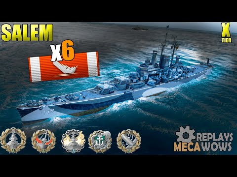 Salem 6 Kills & 232k Damage | World of Warships Gameplay 4k