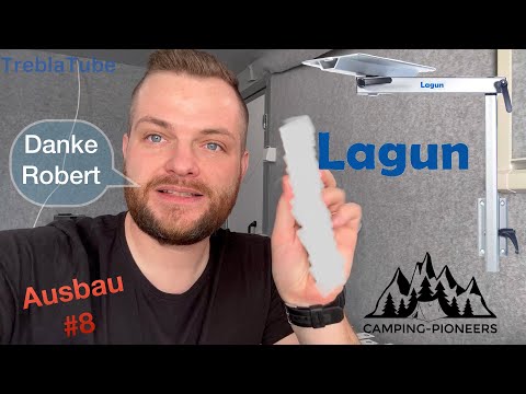 Lagun Tischgestell von Camping Pioneers im Camper Kofferanhänger Ausbau Tomplan TFS360 - TreblaTube