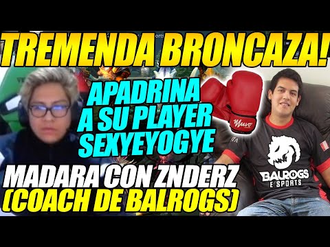 TREMENDA BRONCAZA!! MADARA ANUNCIA MECHA CON COACH DE BALROGS "ZNDERZ" POR APADRINAR A SEXYEYOGIE
