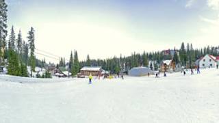 360 vr видео, Драгобрат, сферическая панорама горнолыжного курорта в Карпатах