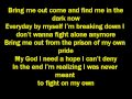 Ashes Remain-On My Own Lyrics 