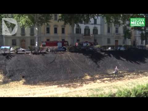 VIDEO - INTERVENTO VIGILI DEL FUOCO PER UN INCENDIO SUL MUGNONE