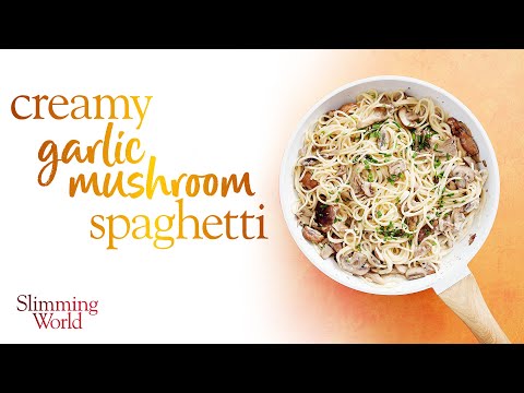 Slimming World 🍝 creamy 🧀 garlic 🧄 mushroom 🍄‍🟫spaghetti 🍝 recipe - tastes naughty but bang on plan