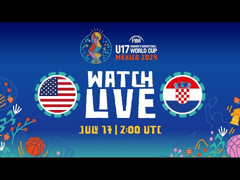 Group Phase | USA v Croatia | Full Basketball Game | FIBA U17 Women's Basketball World Cup 2024