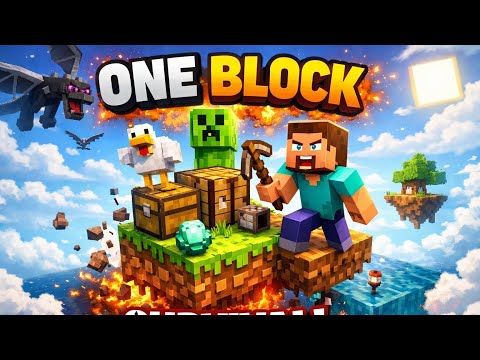 I Can Beat Minecraft With Only ONE Block? 🤯|Shiro PLAYZ 