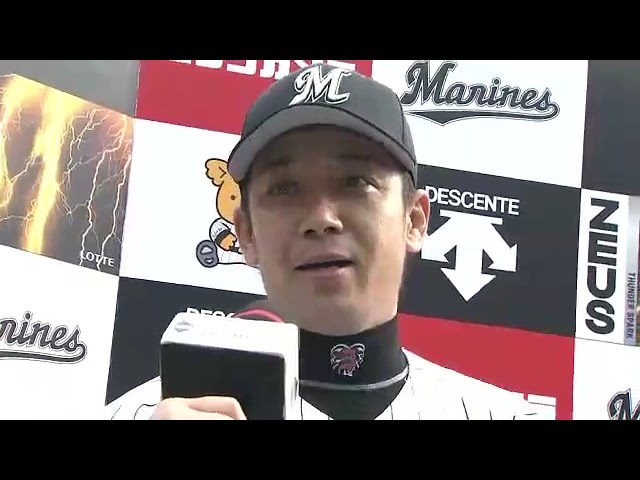 マリーンズ・サブロー選手・唐川侑己投手ヒーローインタビュー 4月29日 千葉ロッテマリーンズ 対 福岡ソフトバンクホークス