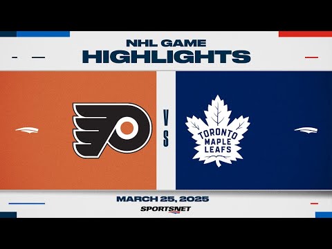 NHL Highlights | Flyers vs. Maple Leafs - March 25, 2025