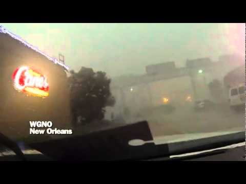 Strong Winds Blow Train Off Bridge In Louisiana