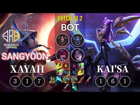 SRB Sangyoon Xayah vs Kai'Sa Bot - KR Patch 11.2