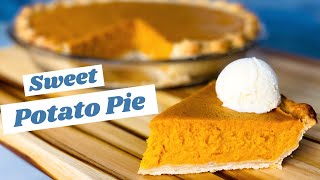 HOW TO MAKE SWEET POTATO PIE || BROWN BUTTER SWEET POTATO PIE.