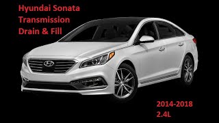 2016 Hyundai Sonata Transmission Fluid Drain & Fill 2.4L