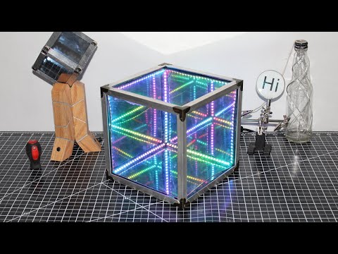 Make an EASY Infinity Mirror Cube | NO 3D Printing and NO Programming