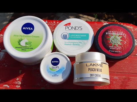 Top 5 daily moisturising cream for dry skin oily skin & combination skin for summers &  winters Video