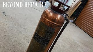Restoration - Extremely Pitted Fire-Extinguisher Restore.
