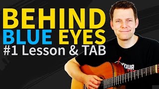 How to play Behind Blue Eyes Guitar Lesson &amp; TAB - Limp Bizkit