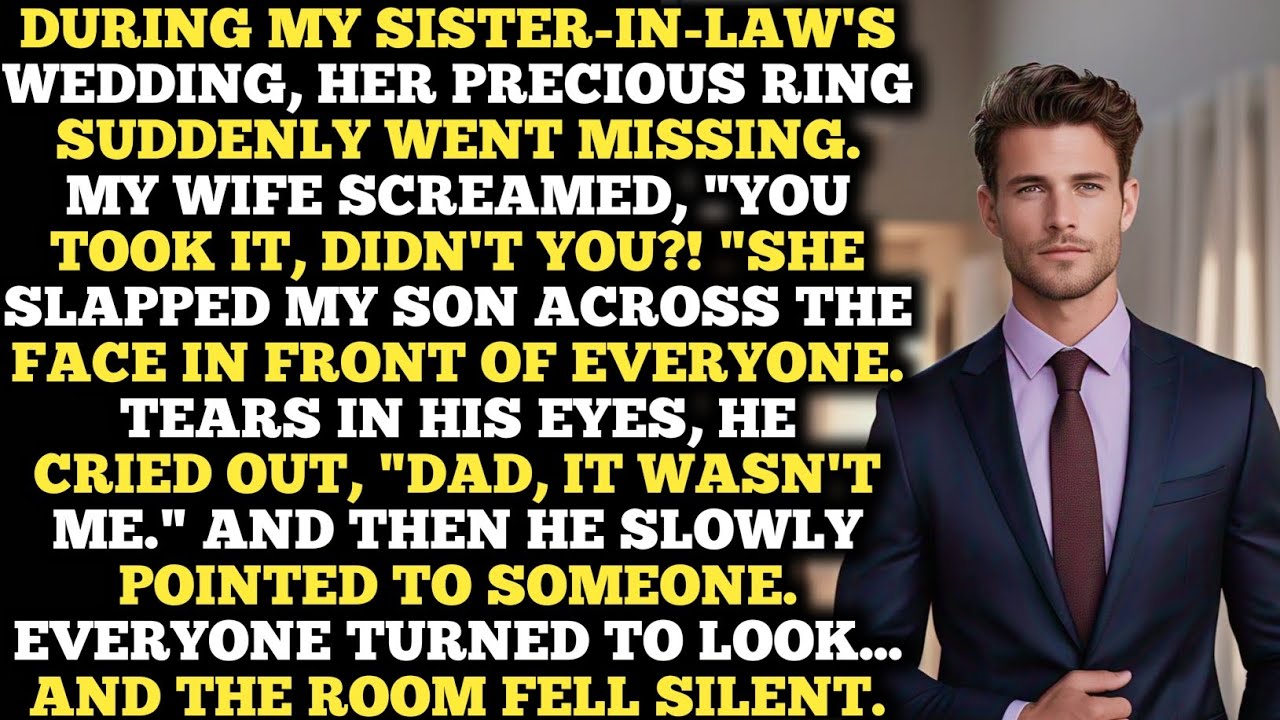 My son was slapped at a wedding over a missing ring. then he pointed.