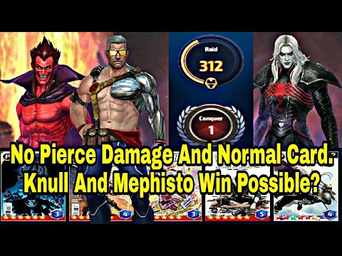 How To Clear Knull And Mephisto Without Pierce Damage | Cable Used for WBL - Marvel Future Fight